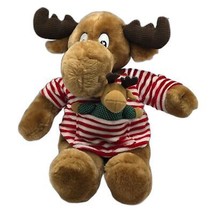 Vintage 1992 Moostletoe and Littletoe Christmas Plush Stuffed Animal Collectible - $24.73