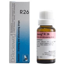 3x Dr Reckeweg Germany R26 Draining &amp; Stimulating Drops 22ml | 3 Pack - £22.34 GBP