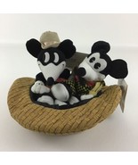 Disney Classic Comic Mickey Mouse Pair In Hat Plush Bean Bag Stuffed Toy... - $41.88 CAD