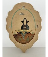 Unusual Shape Native American Navajo Sand Painting Wall Art Vintage READ - $474.23 MXN