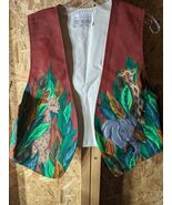 ladies medium size hand painted vest by The Mommas of Longview Texas - $35.63