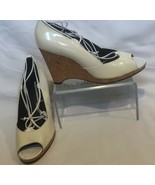 Donald Pliner Couture Patent Leather Wedge Shoe New Peep Toe Platform $2... - $94.00