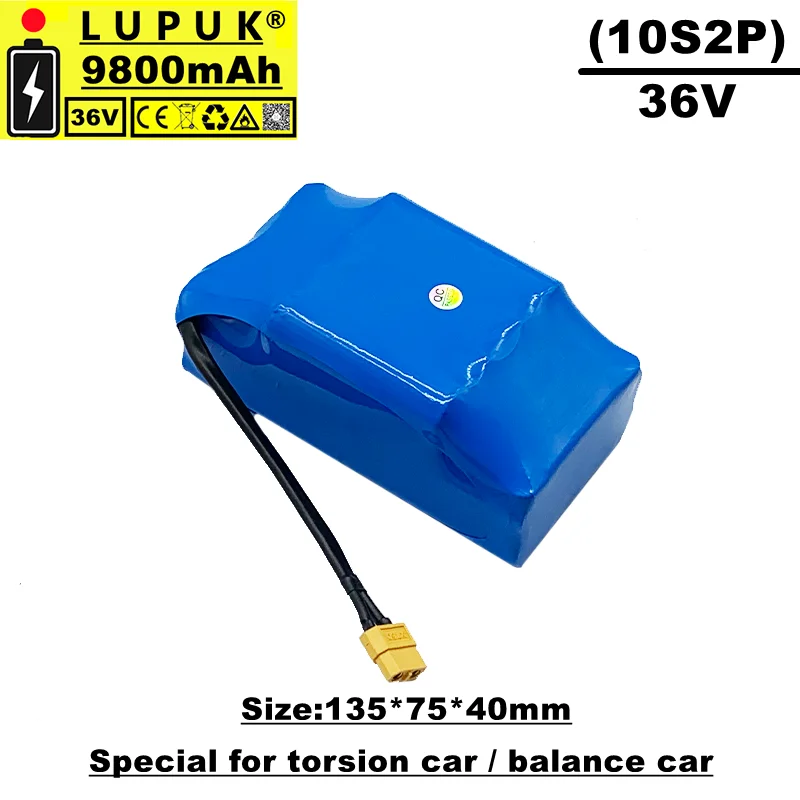 36V lithium ion battery, 9800mah, 9.8ah, rechargeable, suitable for scooters, ho - $192.02