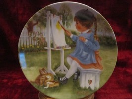 MY MAGIC HAT collector plate RUSTY MONEY painting Kitten SEEMS LIKE YEST... - $4.99