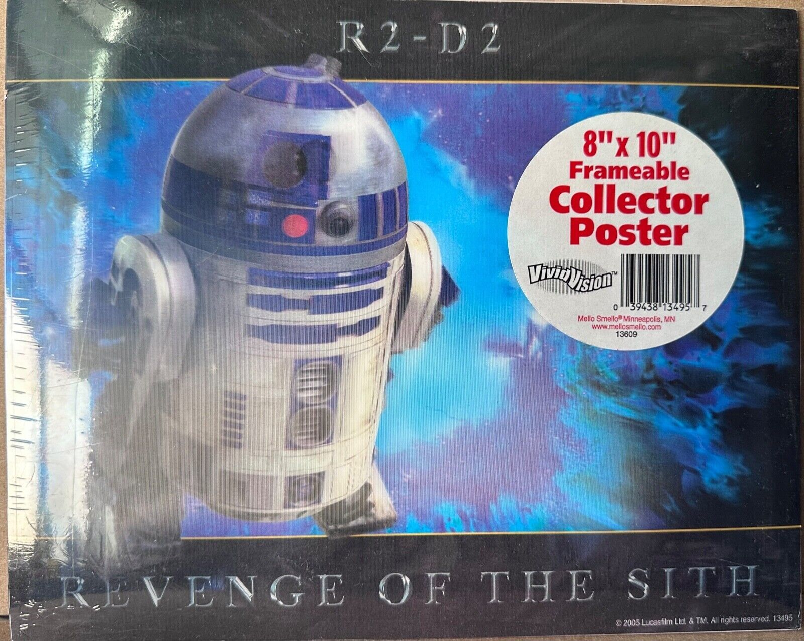 Primary image for Star Wars - R2 - D2 8" x 10" Hologram Lenticular Frameable Poster