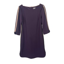 Vince Camuto Womens Dress Size 6 Purple 3/4 Sleeve Zip Closure - £12.79 GBP