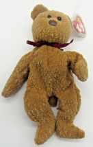 Rare Retired Ty Beanie Baby Curly The Bear 1993 1996 Beer With Numerous Errors - £314.10 GBP