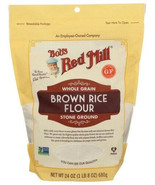 1x Bag Bobs Red Mill Whole Grain Brown Rice Flour 24 oz - $16.40