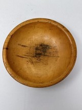 MUNISING 9&quot; Wood Hand Crafted Bowl Primitive VTG Farm House Life Country Decor - £31.02 GBP