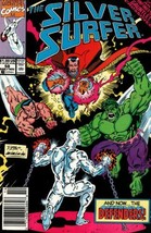 Silver Surfer #58 Newsstand Cover (1987-1998) Marvel Comics - £6.79 GBP