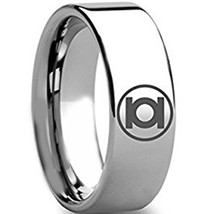 COI Tungsten Carbide Green Lantern Wedding Band Ring-TG4272  - £78.44 GBP