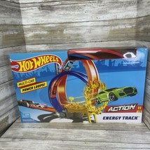 Hot Wheels Action Energy Track Double Power Loops Track Set w 3 Cars Complete - £19.11 GBP