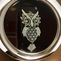 Vintage 1970&#39;s Large 4½&quot; Owl Pendant  Silver Tone 4 1/2” Tall! - $10.99