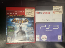 Lot Of 2 Play Station 3 PS3 :Street Fighter 4[ Game Only] + Batman Arkham Asylum - £7.77 GBP