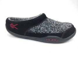 Kuru Draft Shoes Slippers Women&#39;s Sz 6.5 Black Leather Mesh Slip On Mule... - £31.75 GBP