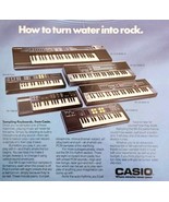 1987 Casio Keyboard Water Into Rock Advertisement Music Vintage Instrume... - $34.27 CAD