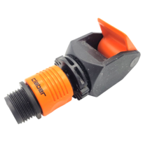 Claber 8583 Koala Indoor Faucet Adapter to 5/8&quot; Garden Hose Black/Orange - £26.12 GBP