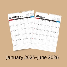  Desk/Wall Calendar 2025-2026， 17&quot; x 12&quot; 18-Month Calendar Jan. 2025 -Ju... - $19.66