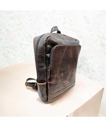 Handmade Marbled Leather Laptop Bag: 15.6&quot; Satchel, Crossbody Business Bag - $3,659.40 MXN