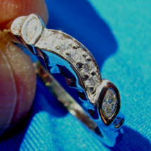 Earth mined Diamond Wedding Band 14k Gold Vintage Style Anniversary Ring Size 7 - $30,714.83 MXN