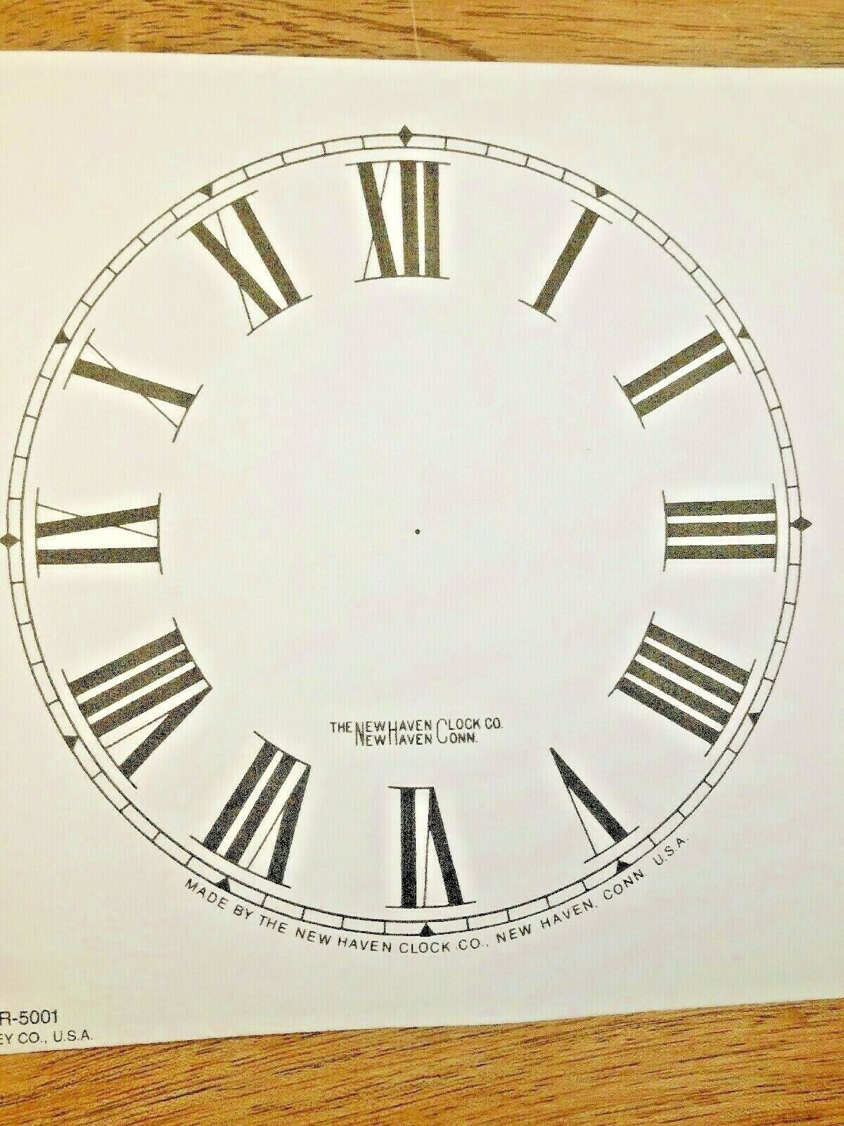 5&quot; New Haven Clock Paper Dial, Roman Numeral             (Lot 181) - $6.98