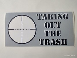 4.75X7.5&quot; Decal Sticker Bulls Eye Taking Out The Trash - £8.18 GBP