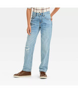 Cat &amp; Jack Boys&#39; Relaxed Straight Jeans with Adjustable Waist - Size: 16... - $11.37