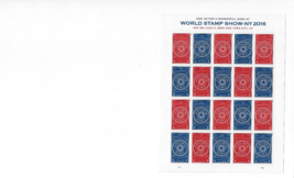 US Stamps/Postage/Sheets Sc #5011a World Stamp Show NY 2016 MNH F-VF OG FV 13.60 - £11.99 GBP