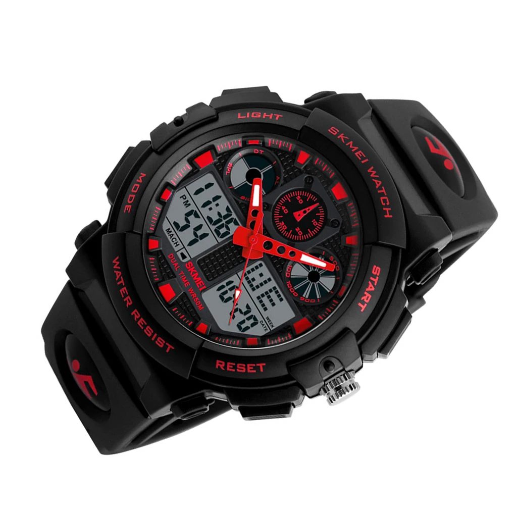 Watch Analog Digital Display Watch 50-meter Waterproof Sports Wristwatch... - $27.86