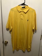 NWT Polo Ralph Lauren Mens XL Short Sleeve Polo Yellow Shirt MSRP $90 - $29.69