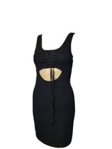 Bozzolo Womens Dress Black Cotton Spandex Size Medium - £7.79 GBP