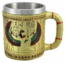 Egyptian Theme Winged Isis Goddess of Magic &amp; Home Coffee Cup Mug Beer Tankard - £19.17 GBP
