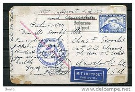 Germany 1929 Post card  Mi 423 Zeppelin Flight LZ127 Flight Cancel. CV 220 euro - £80.38 GBP