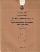 Geologic Map: Monument Hill Quadrangle, Texas - £10.30 GBP