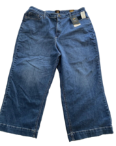 NWT Lee Shadow Veil Wide Leg High Rise Crop Jeans Size 18M - $28.49