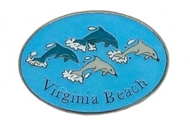 Virginia Beach with Dolphins Hat Tac or Lapel Pin - $149.08 MXN