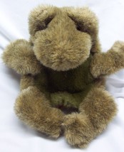 Vintage 1984 Gund Frog Or Toad Hand Puppet 9&quot; Plush Stuffed Animal Toy 1980&#39;s - £31.13 GBP