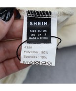 SHEIN Dress Womens XS Ivory Sleeveless Backless Halter Neck Pullover Str... - £23.52 GBP