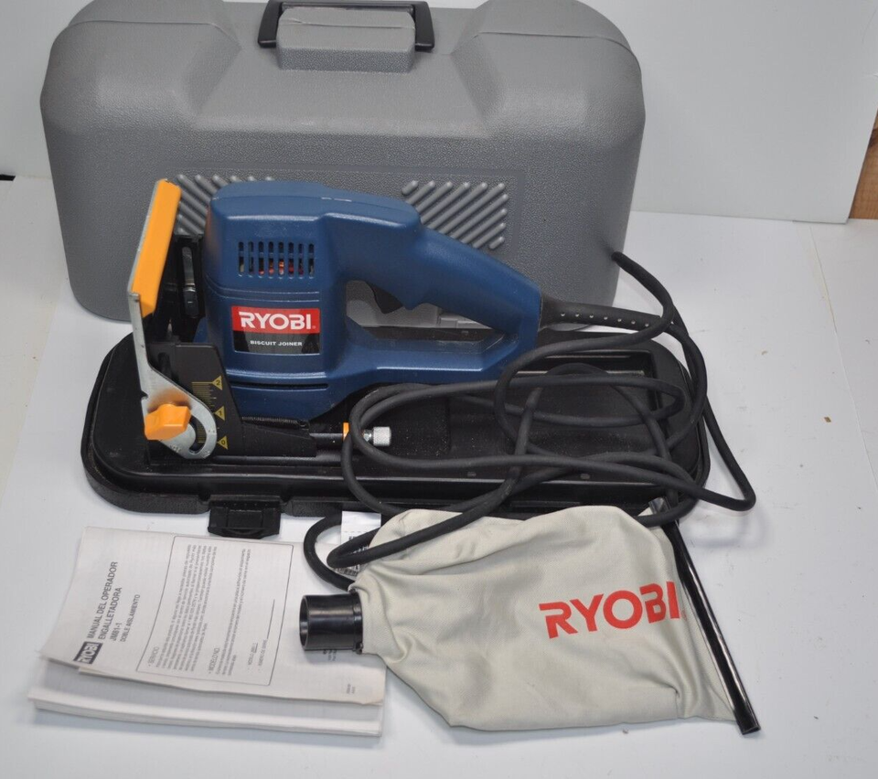 Ryobi JM81-1 Biscuit Joiner Excellent Condition With Hard Case & Manual - $74.24