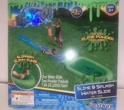 H2OGO! 23ft+ (7.01m) Slime &amp; Splash Blast Water Slide  by Bestway-New - $37.39