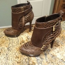 Michael Kors | Embossed Python Ankle Boot Size 7 M - $74.25
