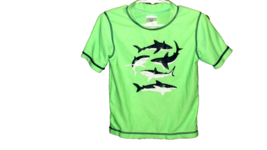 boys CARTER'S lime green black t-shirt w/whales 24 months  (baby 27) - $1.40