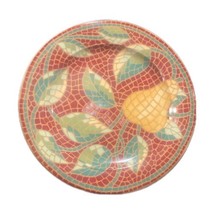 Pier 1 Imports Mosaic Fruit 4 Salad Plates Italy Earthenware Dessert Dishes - £35.48 GBP