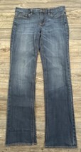 J. Crew &quot;Matchstick&quot; Straight Leg Stretch Medium Wash Blue Jeans Women&#39;s 31/31 - £20.67 GBP