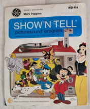 Ge Show N Tell Picture Sound Program Disney Mary Poppins Record Slides Vintage - £12.10 GBP