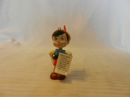 Pinocchio With Letter to Santa Disney Character Christmas Ornament from 1987 - £15.89 GBP