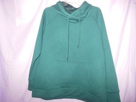 Ladies Green Tea Dark Green Hooded Pull Over XLarge - £11.20 GBP