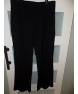 Ann Taylor Black Cuffed Lined Slacks Trousers Dress Pants Size 14 Women&#39;s - $34.94 CAD