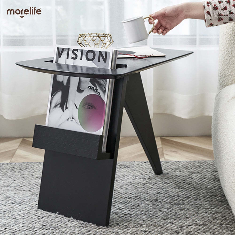 Nordic Luxury Side Table - Modern Simple Living Room Corner Table with Books and - $271.47