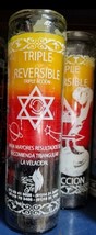 2X TRIPLE REVERSIBLE VELADORAS ESOTERICO / ESOTERIC CANDLES - 2 CANDLES - $22.76